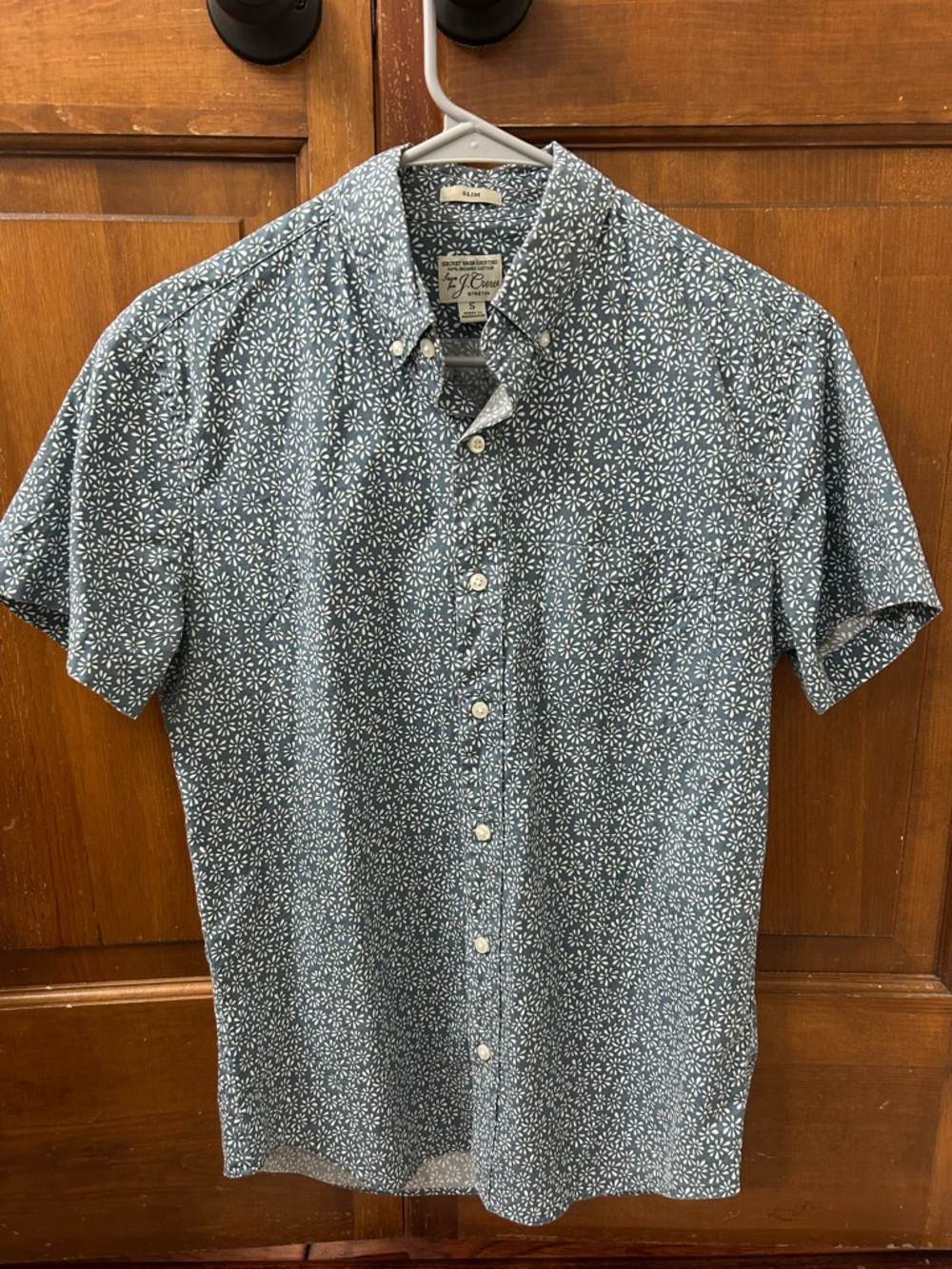 J.Crew Short-Sleeve Floral Print Button-Up Shirt